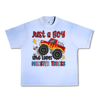 Grape Ice just a boy who loves monster trucks Urban Heavy Tee - MaliasSmallBusiness