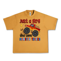 Peanut Butter just a boy who loves monster trucks Urban Heavy Tee - MaliasSmallBusiness