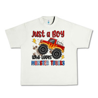 Pistachio just a boy who loves monster trucks Urban Heavy Tee - MaliasSmallBusiness