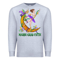 Heather Grey mardi gras cutie Premium Sweatshirt - CowGirlArtShop