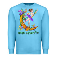Ocean Blue mardi gras cutie Premium Sweatshirt - CowGirlArtShop