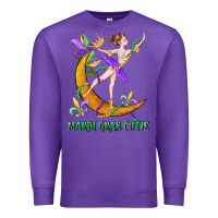 Purple mardi gras cutie Premium Sweatshirt - CowGirlArtShop