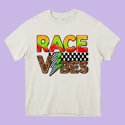 Race Vibes Heavy Core Tee Designed By Adodesignshop