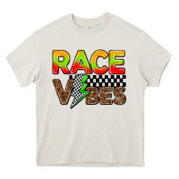 Cream race vibes Heavy Core Tee - AdoDesignShop