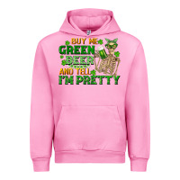 Fuchsia Pink buy me green beer and tell me i'm pretty Urban Hoodie - FaDigitalArtStudio