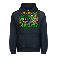 Navy buy me green beer and tell me i'm pretty Urban Hoodie - FaDigitalArtStudio
