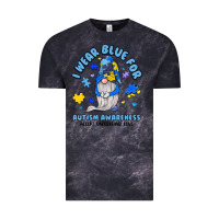 Cloud Black i wear blue for autism awareness Vintage Tee - JahusDesignShop