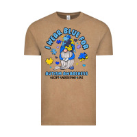Vintage Coffee i wear blue for autism awareness Vintage Tee - JahusDesignShop
