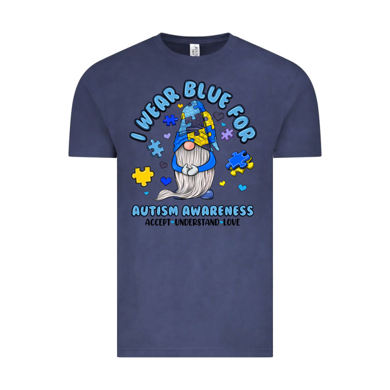 I Wear Blue For Autism Awareness Vintage Tee by JahusDesignShop | Teevron