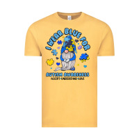 Vintage Mustard i wear blue for autism awareness Vintage Tee - JahusDesignShop