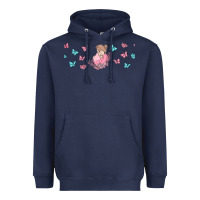 Navy butterflies and mom Heavyweight Hoodie - TumblerDesignByShophia