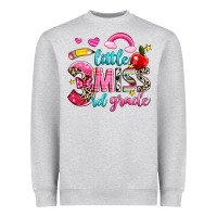 Heather Grey little miss third grade Heavyweight Sweatshirt - NancyCooperArtShop