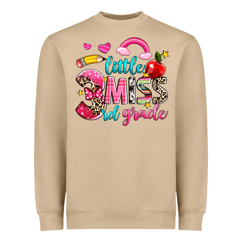Little Miss Third Grade Heavyweight Sweatshirt by NancyCooperArtShop | Teevron