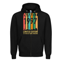 Black August 1997 23 Years Old 23rd Birthday Zipper Hoodie - Bettercallsaul