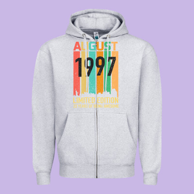 August 1997 23 Years Old 23rd Birthday Zipper Hoodie Designed By Bettercallsaul