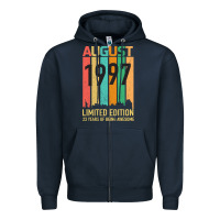 Navy August 1997 23 Years Old 23rd Birthday Zipper Hoodie - Bettercallsaul