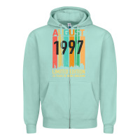 Seafoam August 1997 23 Years Old 23rd Birthday Zipper Hoodie - Bettercallsaul