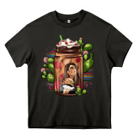 Asphalt mexican coffee cup cactus Heavy Core Tee - JahusDesignShop