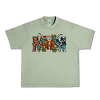 Oil Green longhorn mom Urban Heavy Tee - AdoDesignShop