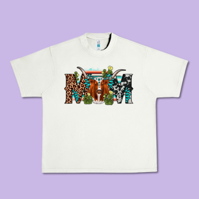 Longhorn Mom Urban Heavy Tee Designed By Adodesignshop
