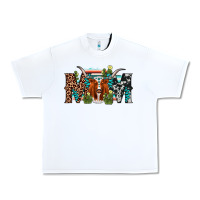 White longhorn mom Urban Heavy Tee - AdoDesignShop