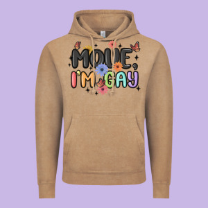 Movie I'm Gay Vintage Hoodie Designed By Maliassmallbusiness