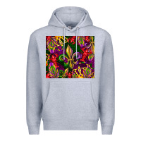 Heather Grey mardi gras Premium Hoodie - CowGirlArtShop