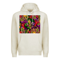Oatmeal Heather mardi gras Premium Hoodie - CowGirlArtShop