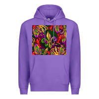 Purple mardi gras Premium Hoodie - CowGirlArtShop