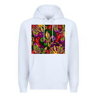 White mardi gras Premium Hoodie - CowGirlArtShop