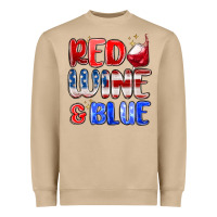 Mushroom red wine and blue Heavyweight Sweatshirt - MaliasSmallBusiness
