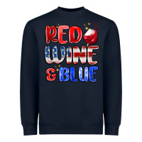 Navy red wine and blue Heavyweight Sweatshirt - MaliasSmallBusiness