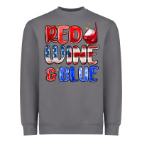 Red Wine And Blue Heavyweight Sweatshirt | Teevron