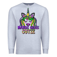 Heather Grey mardi gras cutie unicorn Premium Sweatshirt - CowGirlArtShop