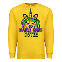 Lemon mardi gras cutie unicorn Premium Sweatshirt - CowGirlArtShop