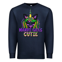 Navy mardi gras cutie unicorn Premium Sweatshirt - CowGirlArtShop