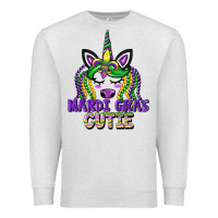 Oatmeal Heather mardi gras cutie unicorn Premium Sweatshirt - CowGirlArtShop