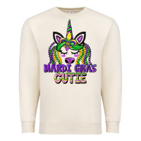 Sandshell mardi gras cutie unicorn Premium Sweatshirt - CowGirlArtShop