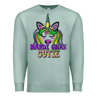 Seafoam mardi gras cutie unicorn Premium Sweatshirt - CowGirlArtShop