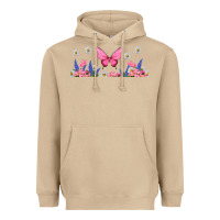 Mushroom butterflies and flowers Heavyweight Hoodie - TumblerDesignByShophia