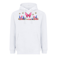 White butterflies and flowers Heavyweight Hoodie - TumblerDesignByShophia