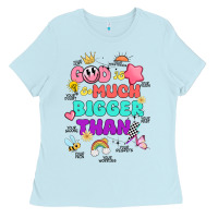 Baby Blue god is bigger design Ladies Tee - JahusDesignShop