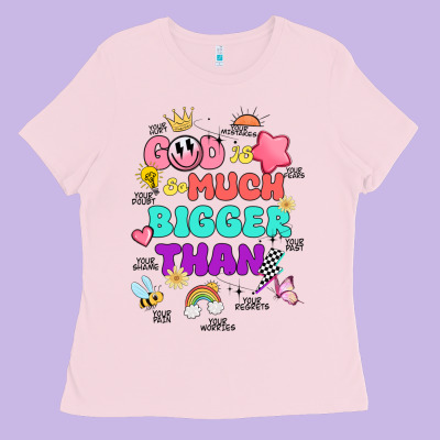 God Is Bigger Design Ladies Tee Designed By Jahusdesignshop