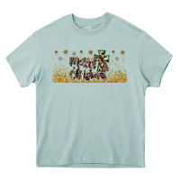 Merry Christmas Cross Heavy Core Tee | Teevron