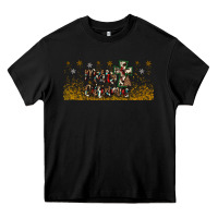 Black merry christmas cross Heavy Core Tee - JahusDesignShop