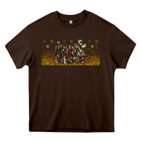 Chocolate Brown merry christmas cross Heavy Core Tee - JahusDesignShop