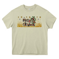 Mossy merry christmas cross Heavy Core Tee - JahusDesignShop