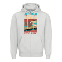 Dove Grey Any man can be a father But it take someone special to be a Pawpaw Zipper Hoodie - Bettercallsaul