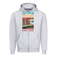 Heather Grey Any man can be a father But it take someone special to be a Pawpaw Zipper Hoodie - Bettercallsaul