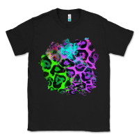 Black Colorful Leopard patch Classic Tee - RanaPortraitStore